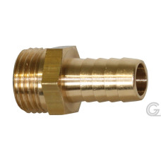 Brass hose nozzle - hose tail Ø 13mm male thread Ø 1/2"